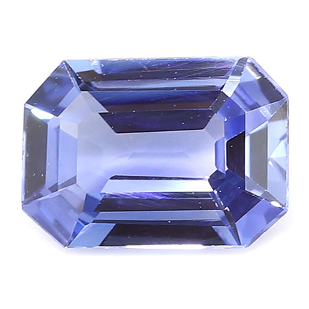 0.90 ct Emerald Cut Blue Sapphire : Navy Blue
