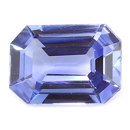 0.90 ct Navy Blue Emerald Cut Natural Blue Sapphire