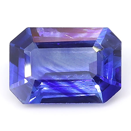 0.86 ct Royal Blue Emerald Cut Natural Blue Sapphire