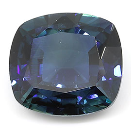 1.95 ct Fine Blue Cushion Cut Natural Blue Sapphire