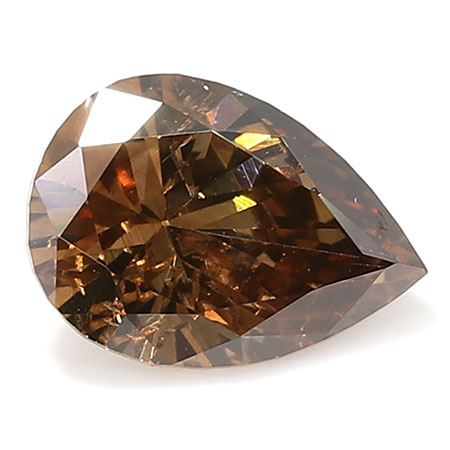 0.39 ct Pear Shape Diamond : Fancy Champagne / SI1