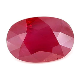 1.03 ct Oval Ruby : Rich Red