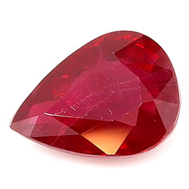 0.90 ct Pigeon Blood Red Pear Shape Natural Ruby