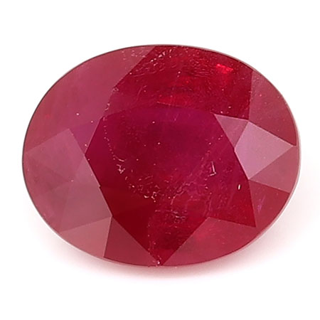 1.19 ct Oval Ruby : Rich Red