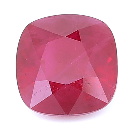 1.03 ct Cushion Cut Ruby : Rich Red