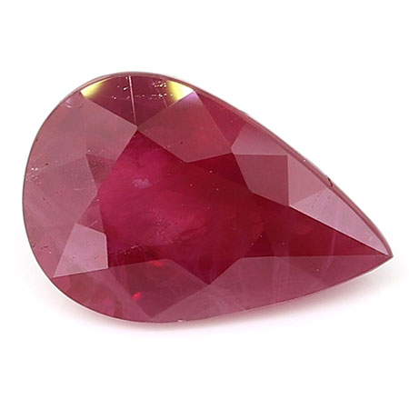 2.04 ct Pear Shape Ruby : Rich Red