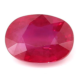 2.04 ct Oval Ruby : Pinkish Red