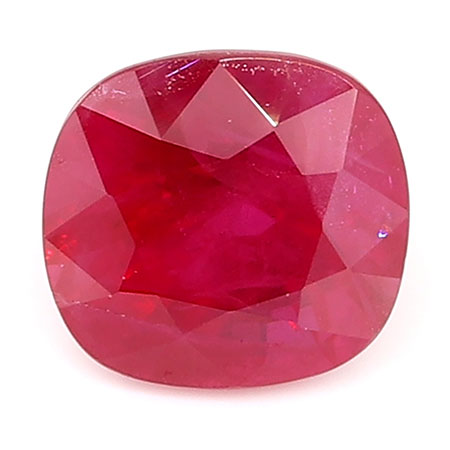 1.14 ct Cushion Cut Ruby : Rich Red