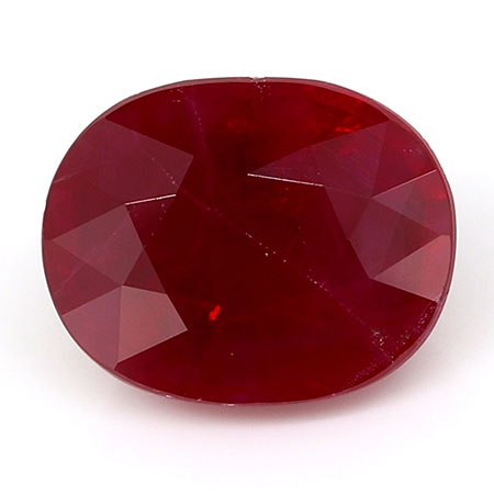 1.09 ct Oval Ruby : Rich Red
