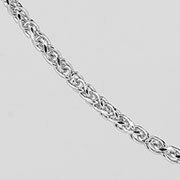 18K White Gold Wheat Chain