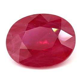 2.15 ct Rich Red Oval Natural Ruby