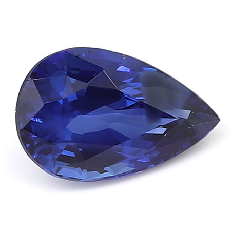 0.72 ct Pear Shape Blue Sapphire : Fine Blue