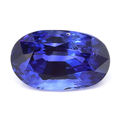 0.59 ct Oval Blue Sapphire : Rich Blue