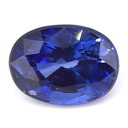 0.75 ct Navy Blue Oval Natural Blue Sapphire