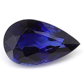 0.47 ct Rich Royal Blue Pear Shape Natural Blue Sapphire