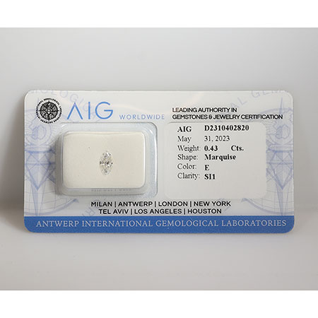 0.43 ct Marquise Diamond : E / SI1