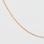 14K Rose Gold Rollo Chain