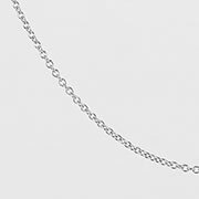 14K White Gold Rollo Chain