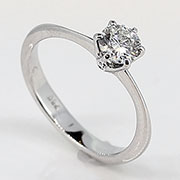 18K White Gold 0.50ct Diamond Ring