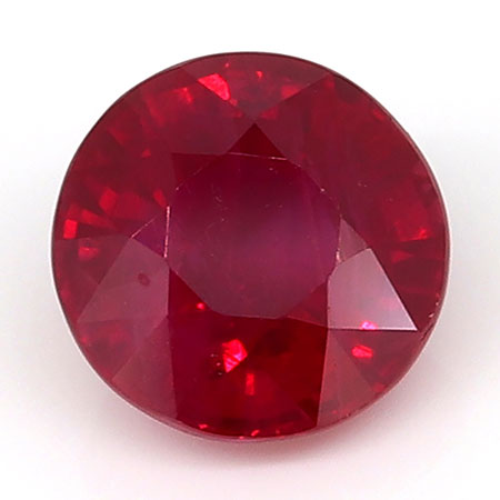1.12 ct Fine Red Round Natural Ruby