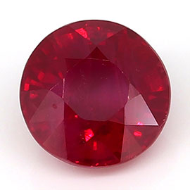 1.12 ct Round Ruby : Fine Red