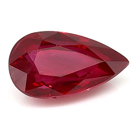 1.41 ct Pear Shape Ruby : Pigeon Blood Red