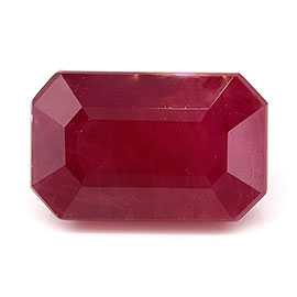 3.62 ct Rich Darkish Red Emerald Cut Natural Ruby