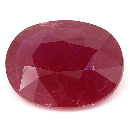 3.66 ct Oval Ruby : Red