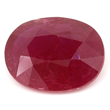 3.66 ct Red Oval Natural Ruby