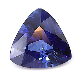 0.38 ct Fine Blue Trillion Natural Blue Sapphire
