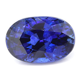 0.59 ct Oval Blue Sapphire : Rich Blue
