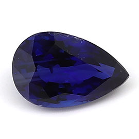 0.47 ct Pear Shape Blue Sapphire : Rich Royal Blue