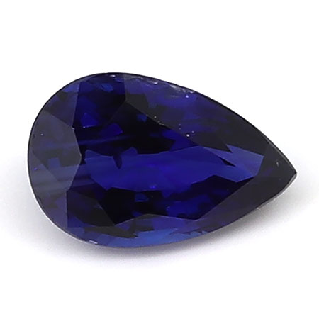 0.47 ct Rich Royal Blue Pear Shape Natural Blue Sapphire