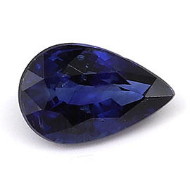 0.45 ct Rich Blue Pear Shape Natural Blue Sapphire