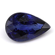0.45 ct Rich Blue Pear Shape Blue Sapphire