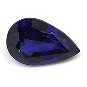 0.42 ct Rich Royal Blue Pear Shape Blue Sapphire