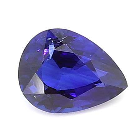 0.36 ct Rich Blue Pear Shape Natural Blue Sapphire