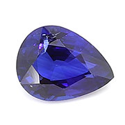 0.36 ct Rich Blue Pear Shape Blue Sapphire