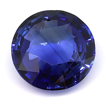 0.98 ct Royal Blue Round Natural Blue Sapphire