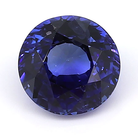 1.07 ct Round Blue Sapphire : Royal Blue