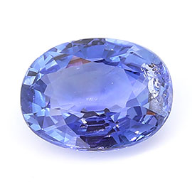 1.60 ct Oval Blue Sapphire : Cornflower Blue