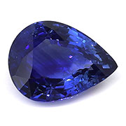 1.27 ct Rich Royal Blue Pear Shape Blue Sapphire