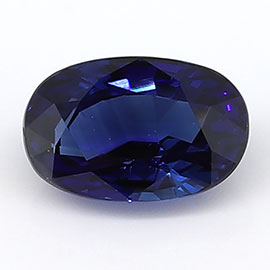 0.87 ct Rich Blue Oval Natural Blue Sapphire