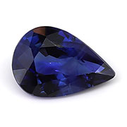 0.66 ct Rich Royal Blue Pear Shape Blue Sapphire