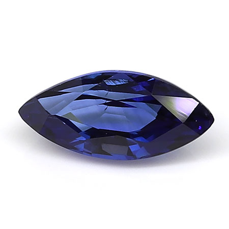 0.98 ct Marquise Blue Sapphire : Rich Blue