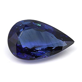 0.94 ct Pear Shape Blue Sapphire : Royal Blue