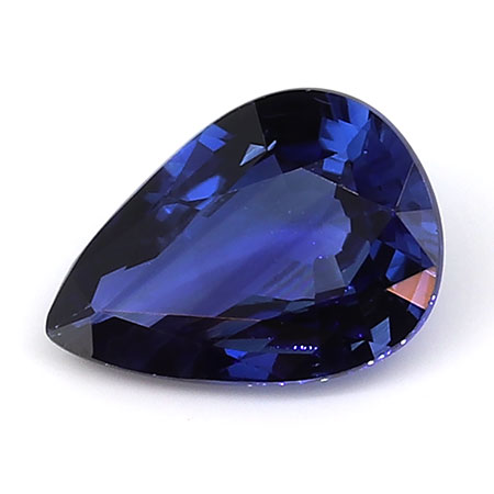 0.74 ct Royal Blue Pear Shape Natural Blue Sapphire