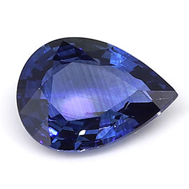 0.71 ct Pear Shape Blue Sapphire : Royal Blue