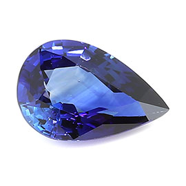 1.04 ct Royal Blue Pear Shape Natural Blue Sapphire