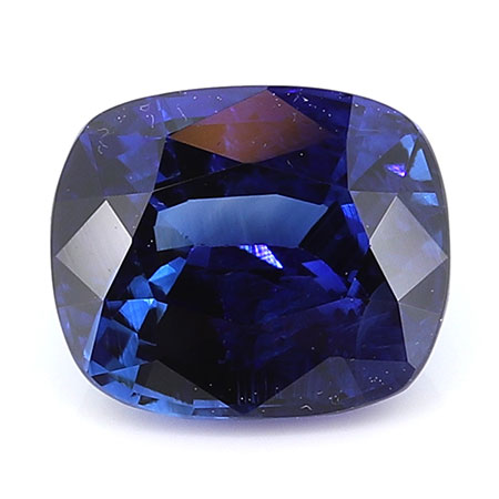 1.12 ct Cushion Cut Blue Sapphire : Rich Blue